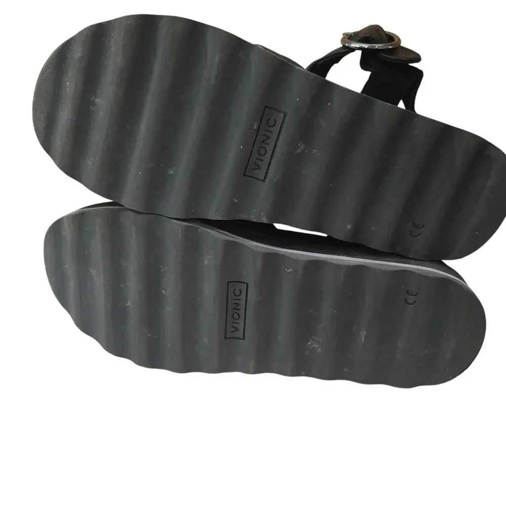 Vionic Reyna Wedge Sandal slide chunky Platform Y2K Arch Support Size 9 #900 - Picture 7 of 8